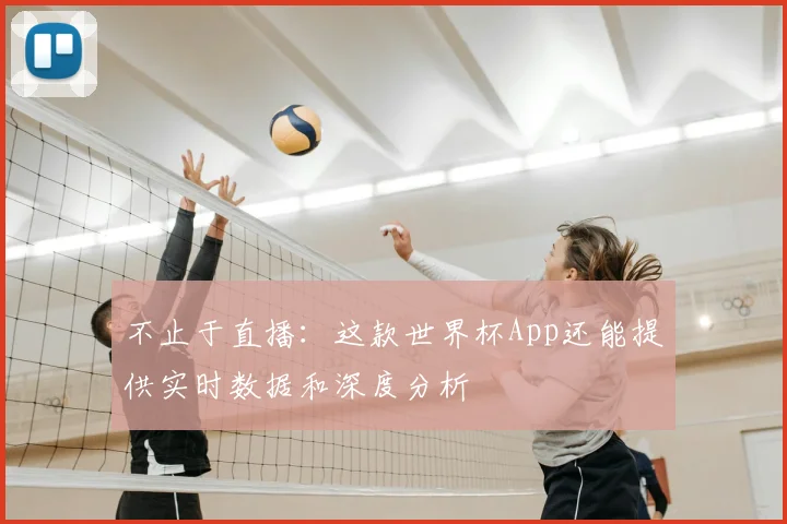 不止于直播:这款世界杯App还能提供实时数据和深度分析
